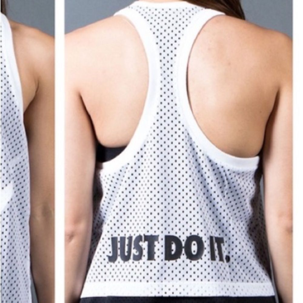 Nike Mesh Overlay Razorback Jersey Tank Top Sz S - Picture 2 of 13